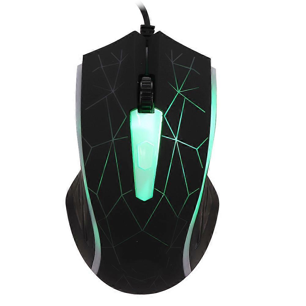 WARWOLF M-01 4D LED Wired Gaming Mouse for PC Game Use