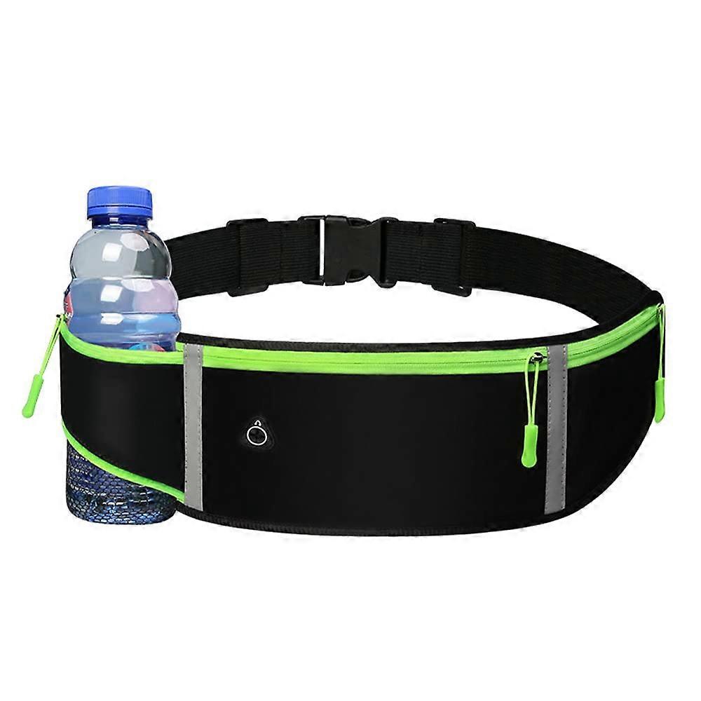 Working Belt Waist Package Bag, Black, Adjustable Size, Nylon Material, Ideal for Running and Outdoor Activities