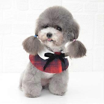 Dog Shawl Small Cloak Pet Bow Ttie Saliva Towel Pet Accessories