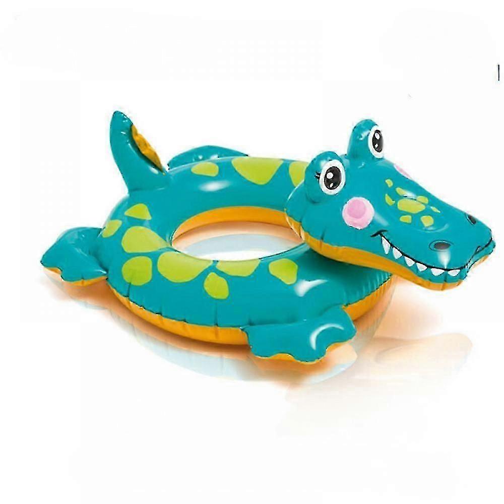 Children's Inflatable Swimming Ring, Inflatable Swimming Ring, Inflatable Swimming Buoy, Summer Swimming Pool And Beach Supplies (Crocodile)
