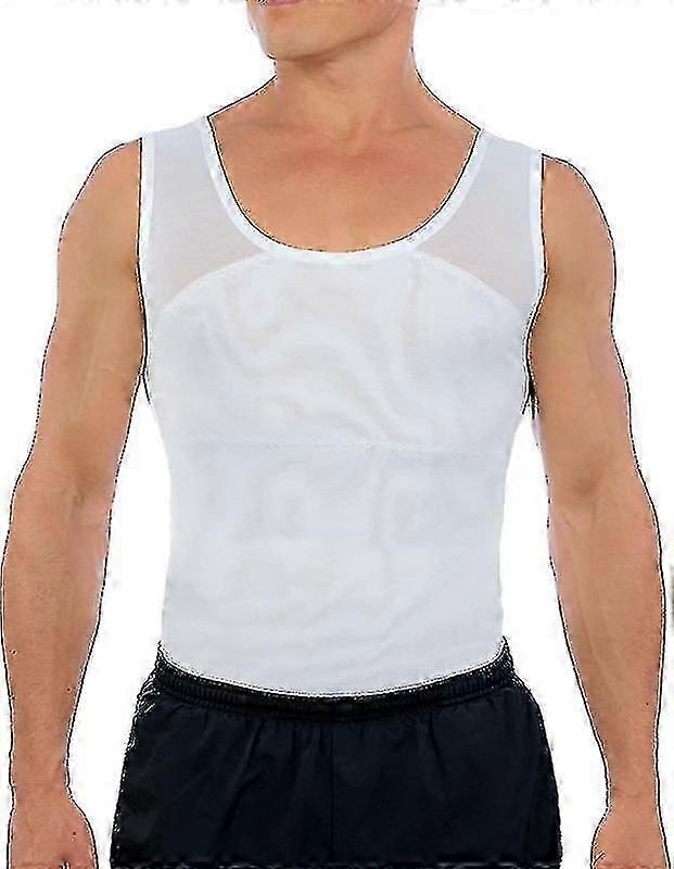 Menns brystkompresjonsskjorte for å skjule Gynecomastia Moobs Shapewear