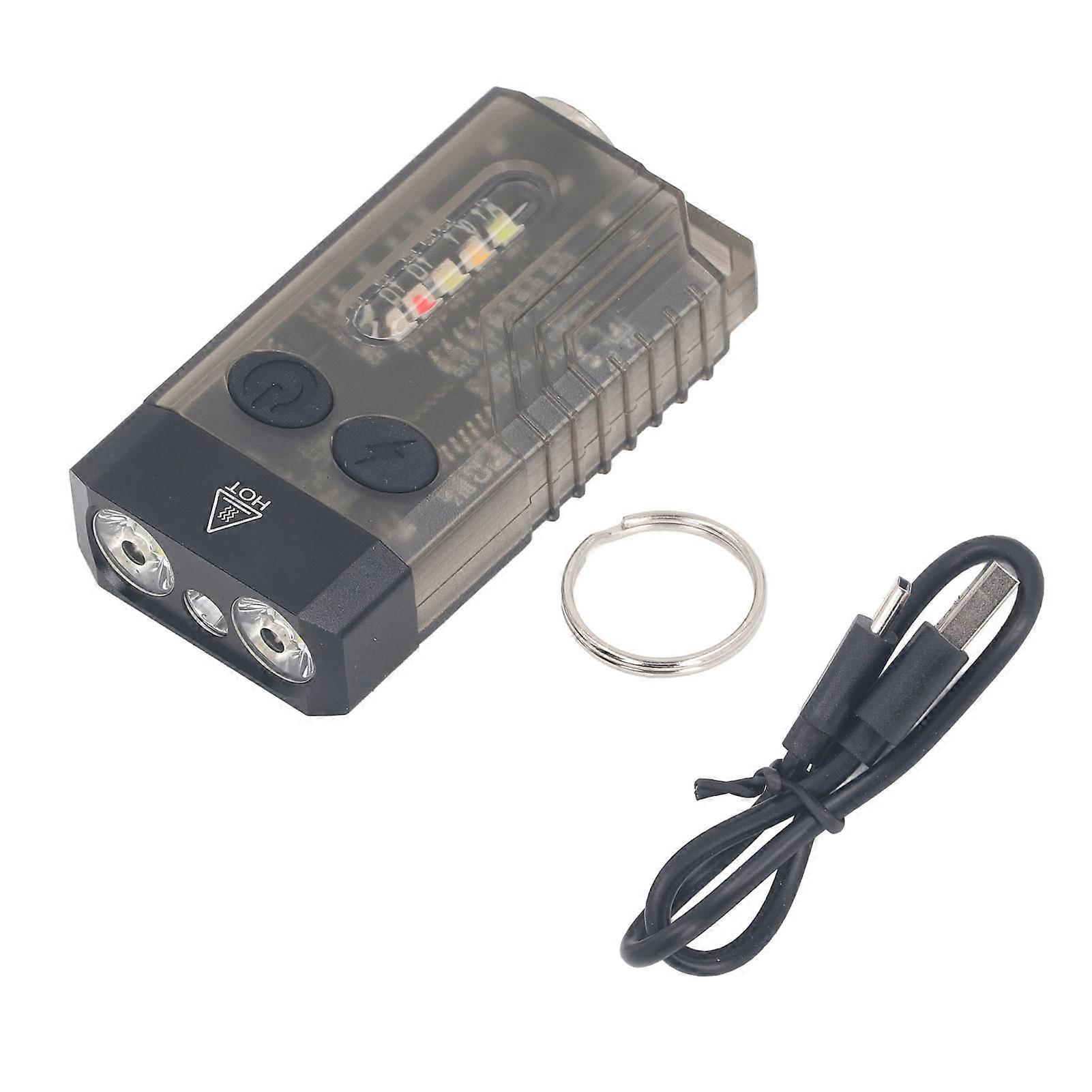 LED Flashlight with UV Light 80DB Buzzer 1000LM Magnetic Suction Rechargeable Portable IPX4 Waterproof Work Lamp