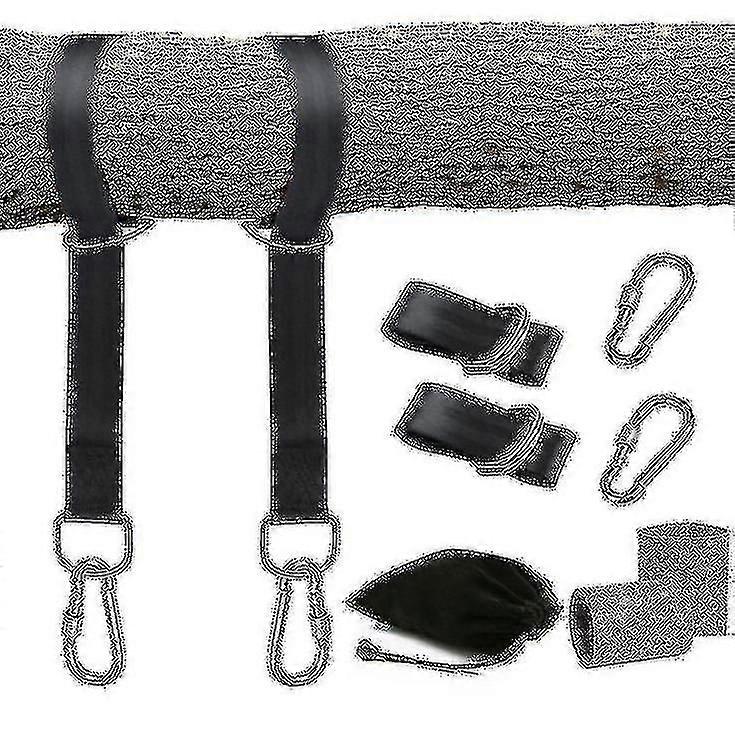 Tree Swing Straps Hanging Kit With Two Zinc Alloy Carabiners