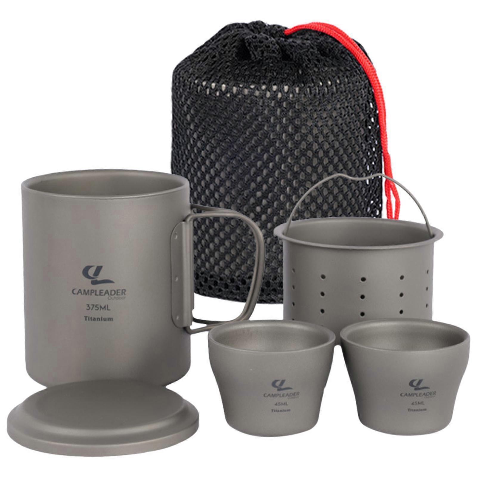 Portable Tea Set, Coffee Mug, Double Wall Mug with Filter,