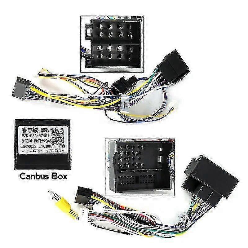 Power Cord for Peugeot 307 2004-2013 Dashboard Panel Frame Canbus Compatible Car Video Cable and Wires Set