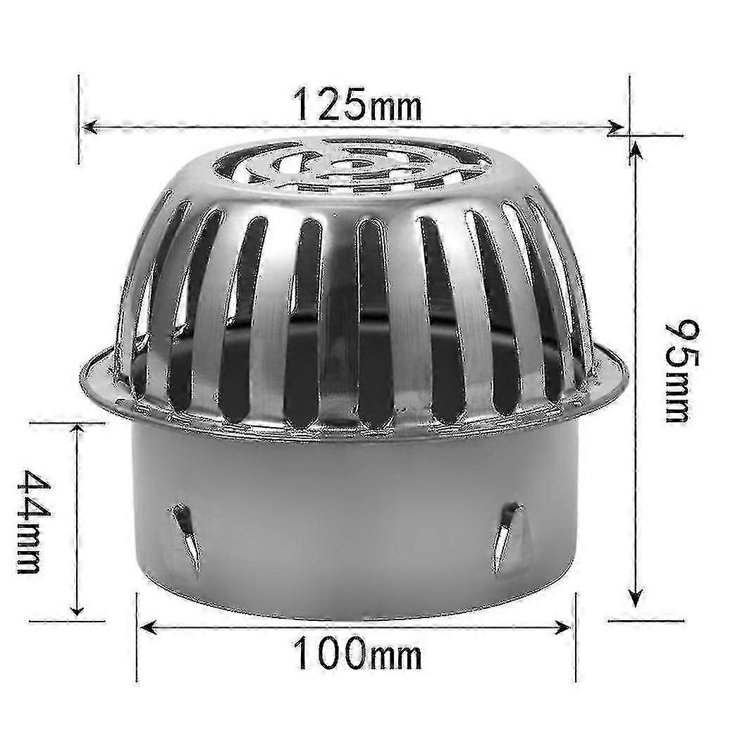 Drain de sol de toit anti-colmatage en acier inoxydable, gouttière de toit, tuyau de drainage d’égout, filtre anti-rat, crépine de pluie à grand déplacement -Sy