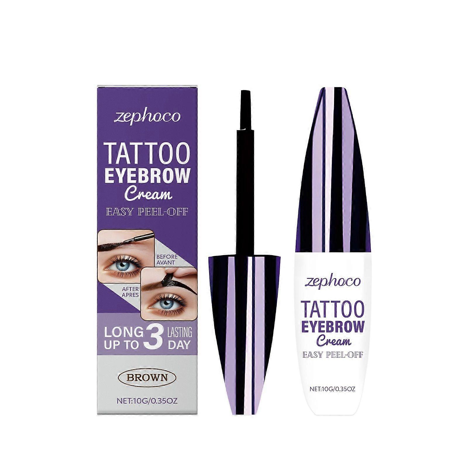 Easy Peel off Eyebrow Gel, Tattoo Eyebrow Gel Easy Peel Off, Tinted Eye Brow, Professional Eye Brow Tint, Waterproof & Sweatproof