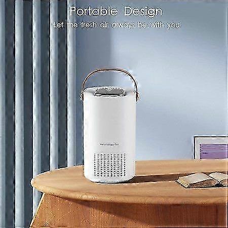 Compact Air Cleaner with True HEPA Filtration for Dust and Pet Dander Removal