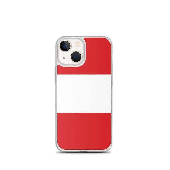iPhone Case - Peru Flag - iPhone 13 mini - Flexible - Multicolored - Transparent Silicone