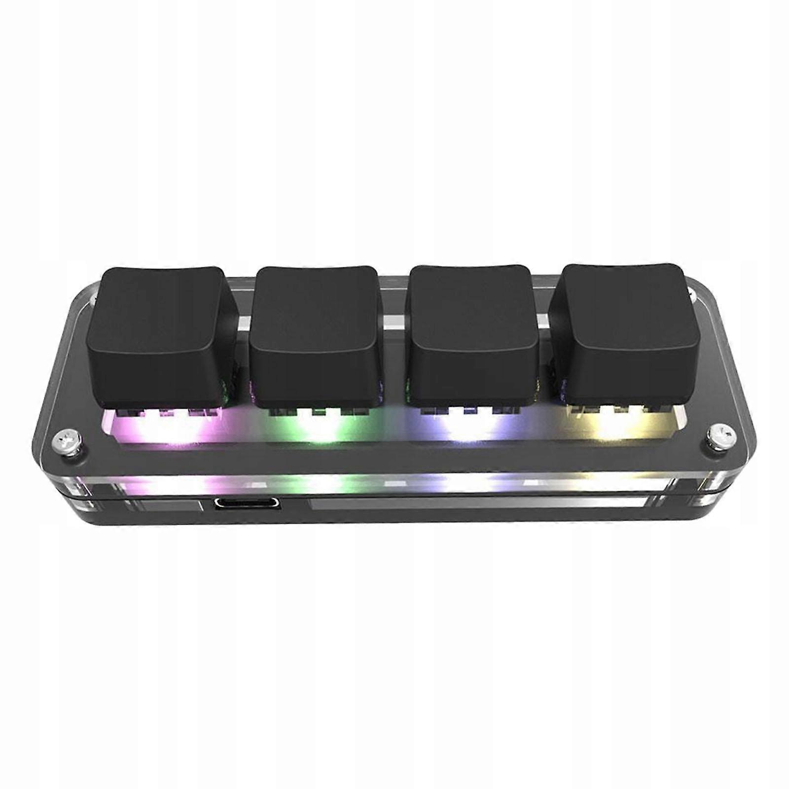 מקלדת מכנית מקלדת 4 מקשים עם כפתור