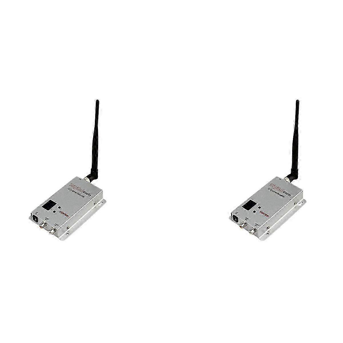 2X FPV 1.2Ghz 1.2G 8CH 1500Mw Wireless AV Sender TV o Video Transmitter Receiver Combo for QAV2