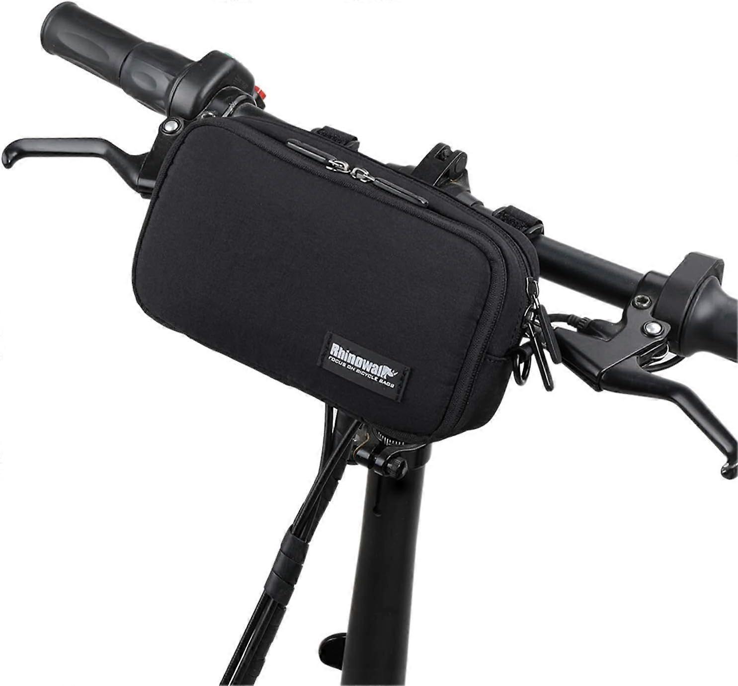 Bicycle Front Bag Handlebar Bag with Rain Cover Multifunctional Shoulder Bag Shoulder Bag