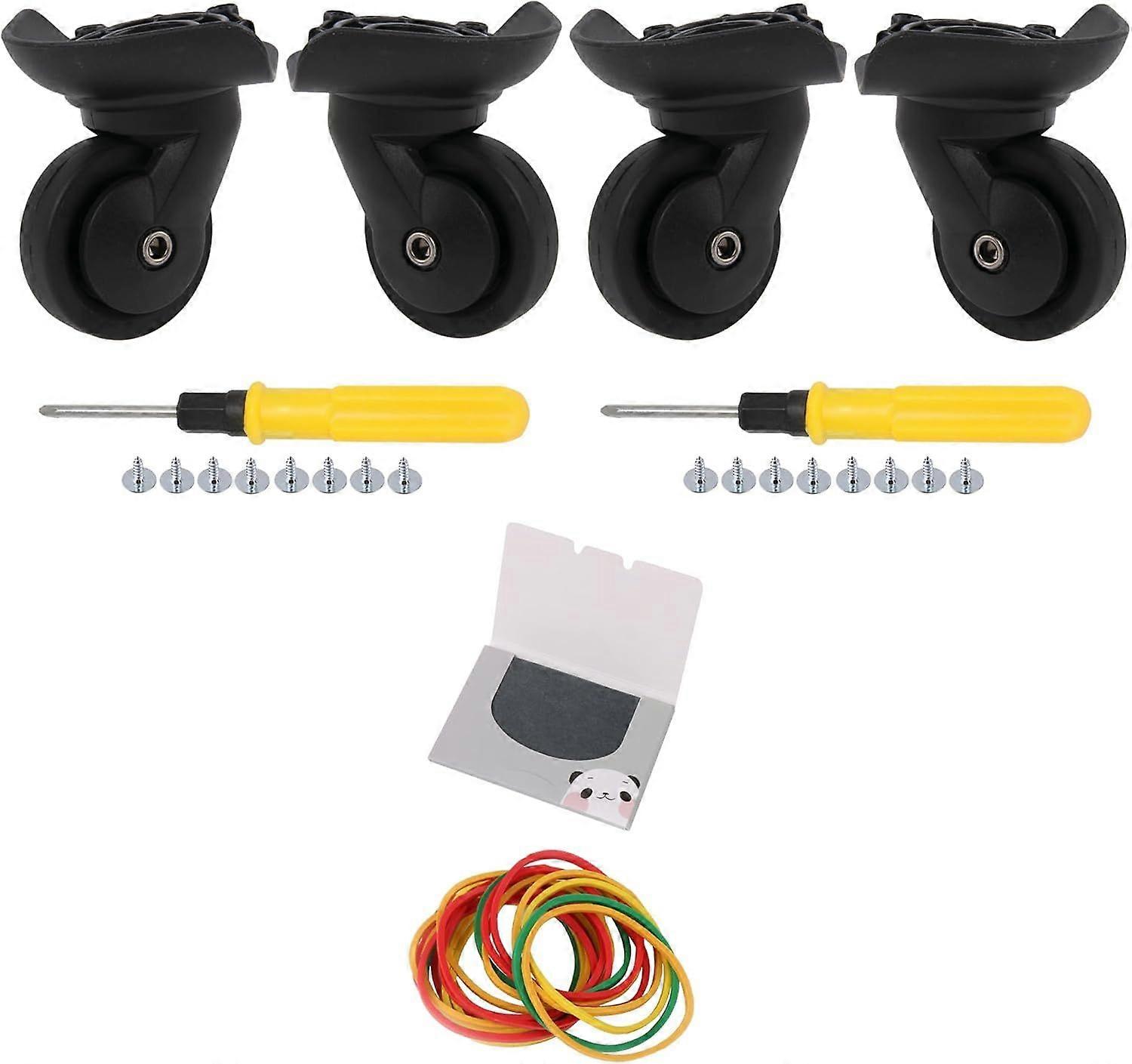 2025 Neuestes Modell Gepäck Räder Rollen W293 77mm mit Öl Löschblatt & Gummiband 2er Pack