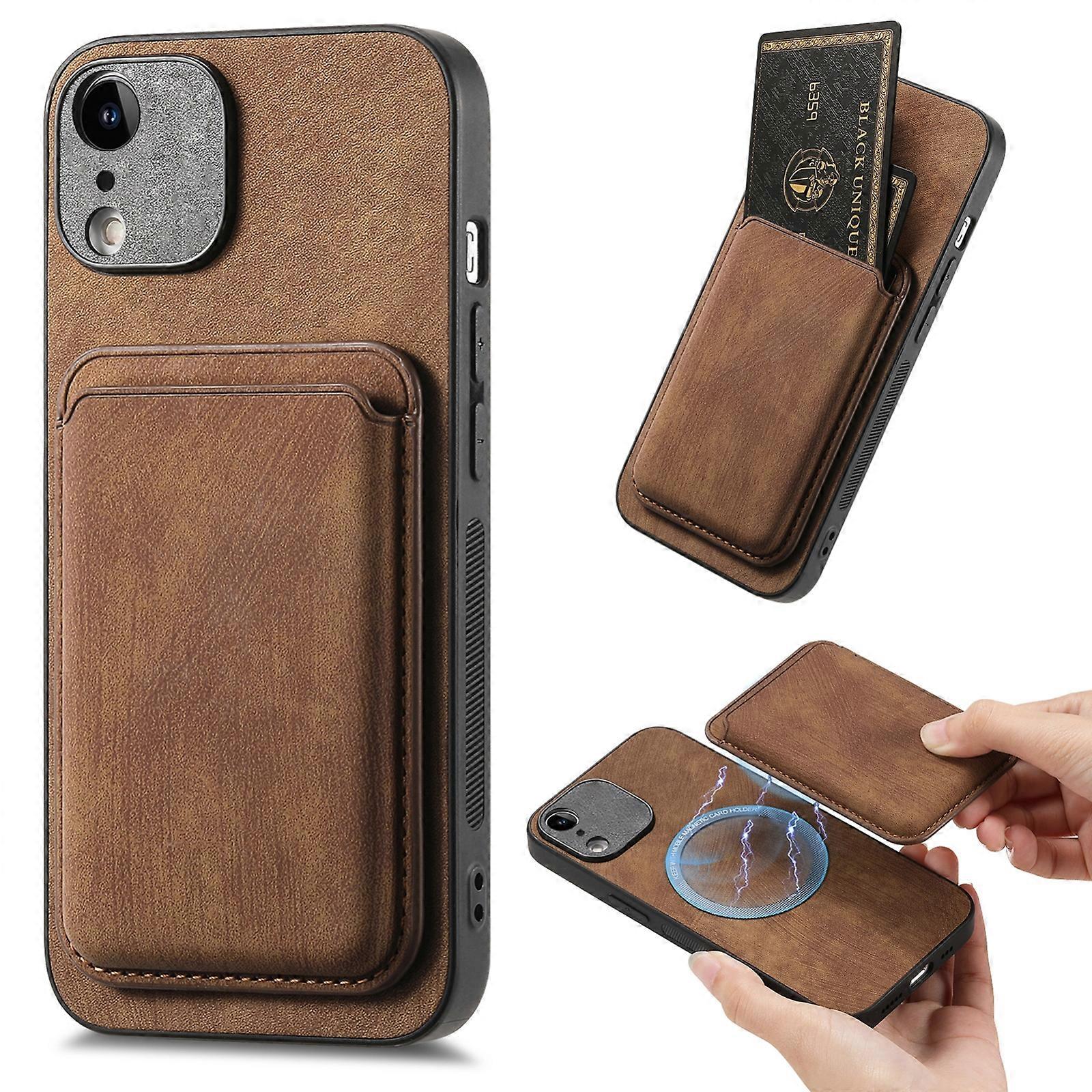Retro Leather Card Bag Magnetic Phone Case
