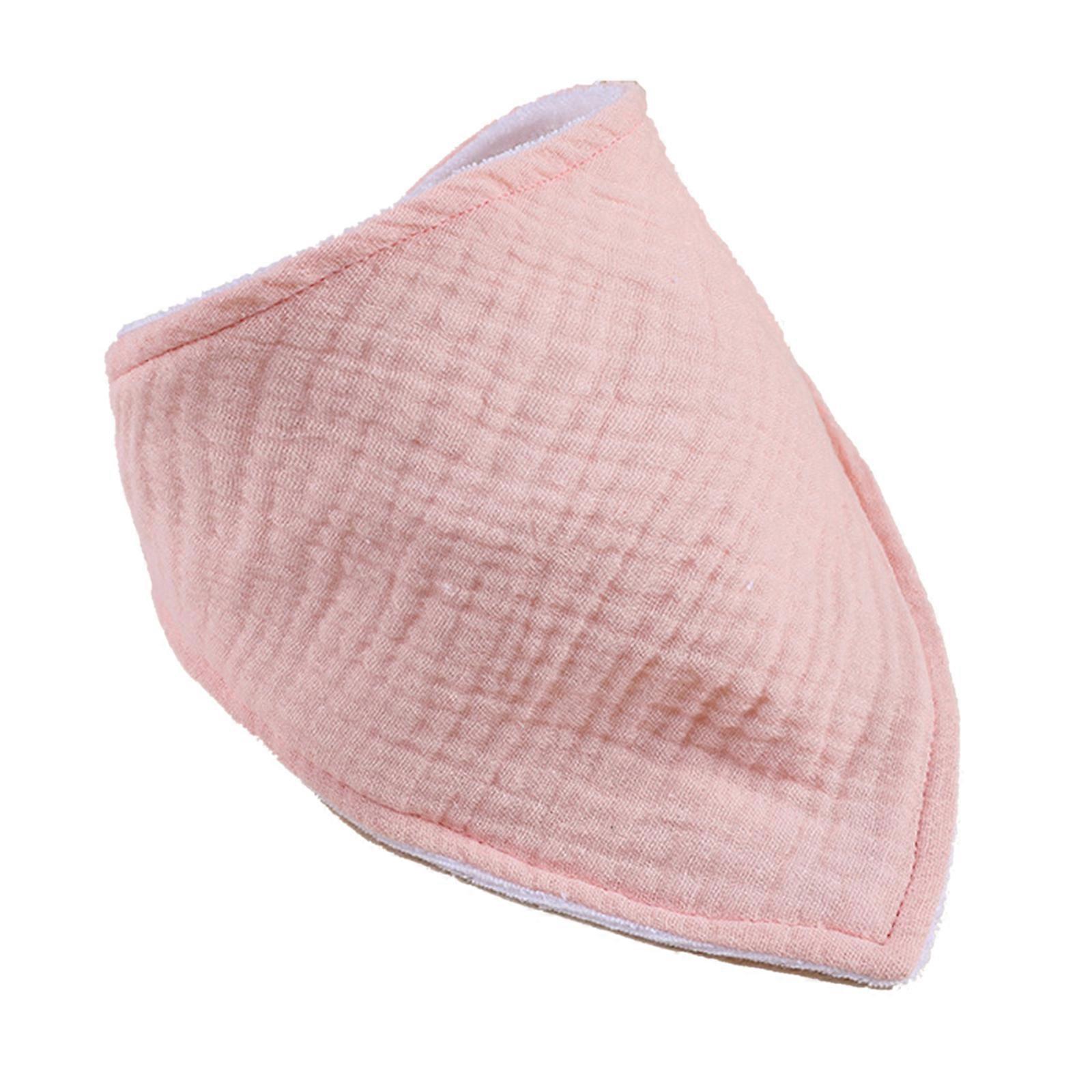 Baby Triangular Scarf Multifunctional Baby Triangular Scarf Soft & Absorbent Baby Neckerchief Portable Babies Bibs  pink