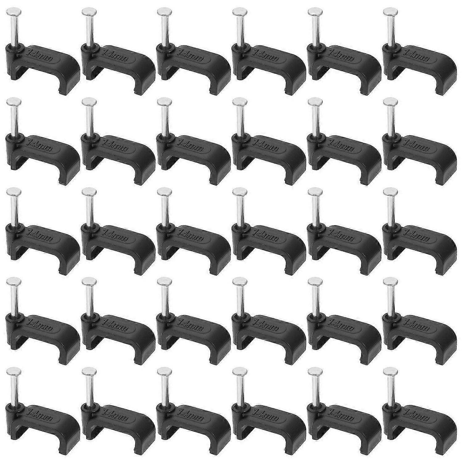 100 Pcs Round Stand Threaded J Hook J- Hook Nail Galvanized Pipe Support Half Clamp Hanger Black J H
