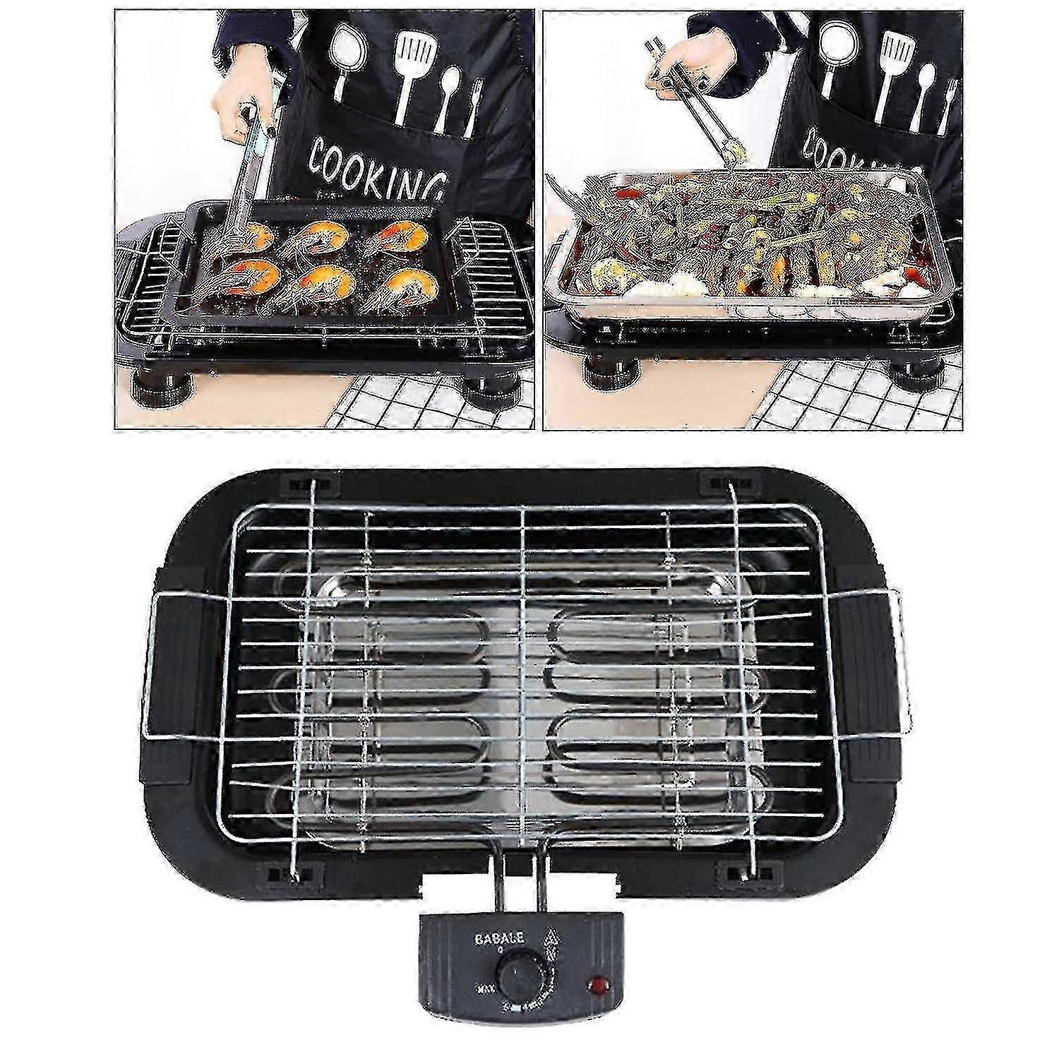 2000w ηλεκτρική σχάρα μπάρμπεκιου smokeless μηχανή μπάρμπεκιου οικιακό εσωτερικό άκαπνο εργαλείο πάνω από το D