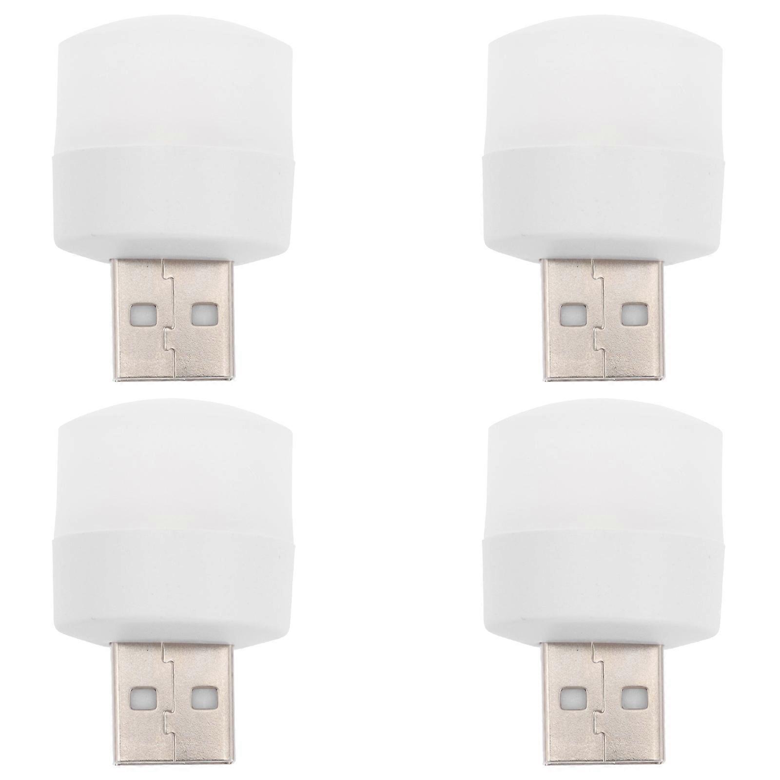 USB Powered Night Lamp 4PCS Portable LED Atmosphere Light for Bedroom, Dorm & Emergency Use Compact Design for Gentle Glow & Warmth