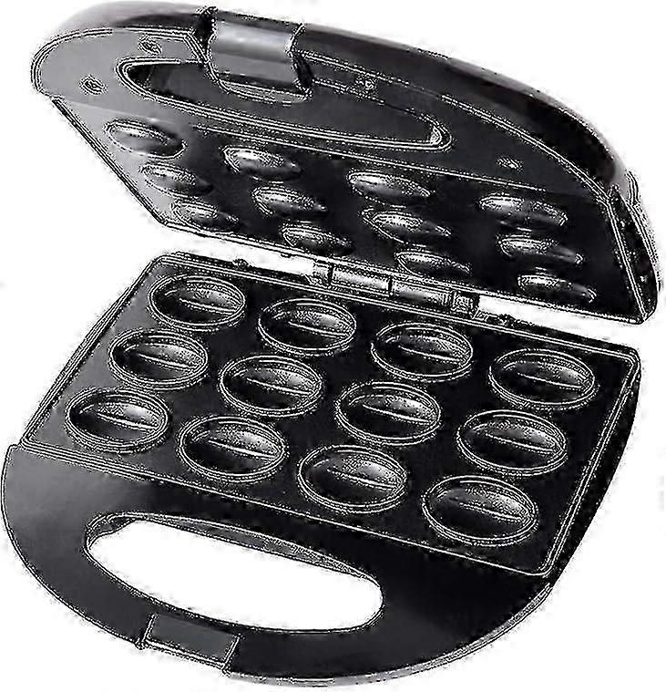 12 Electric Walnut Waffle Maker, Multi-functional Homemade Fruit Drying Machine, Pine Nut Maker, Small Walnut Machine, Peanut, Hazelnut (black)-si xi