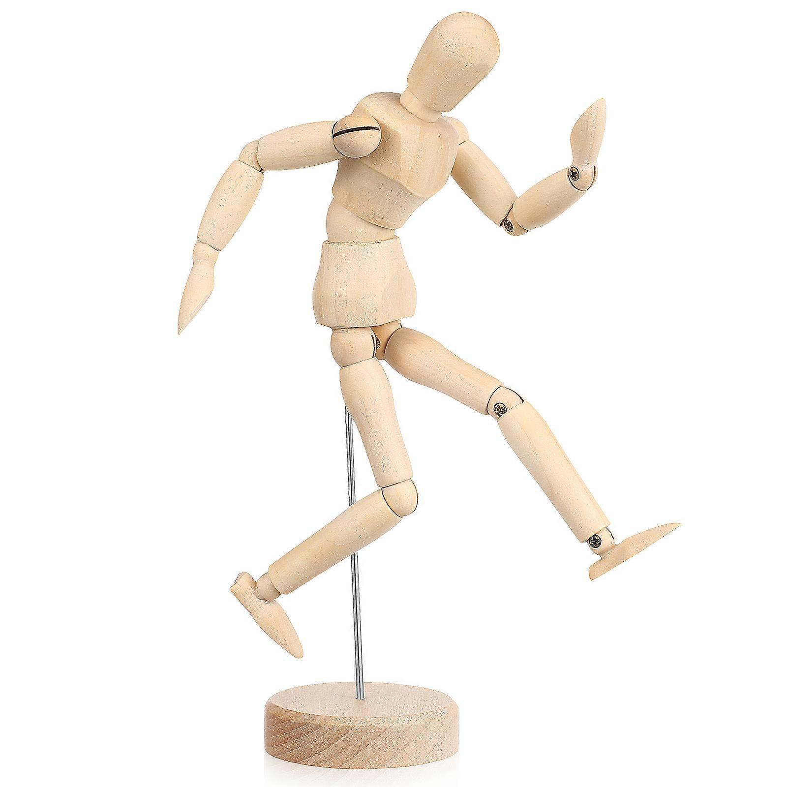 Flexible Wooden Art Model, Jointed Figure for Painting and Creative Expression