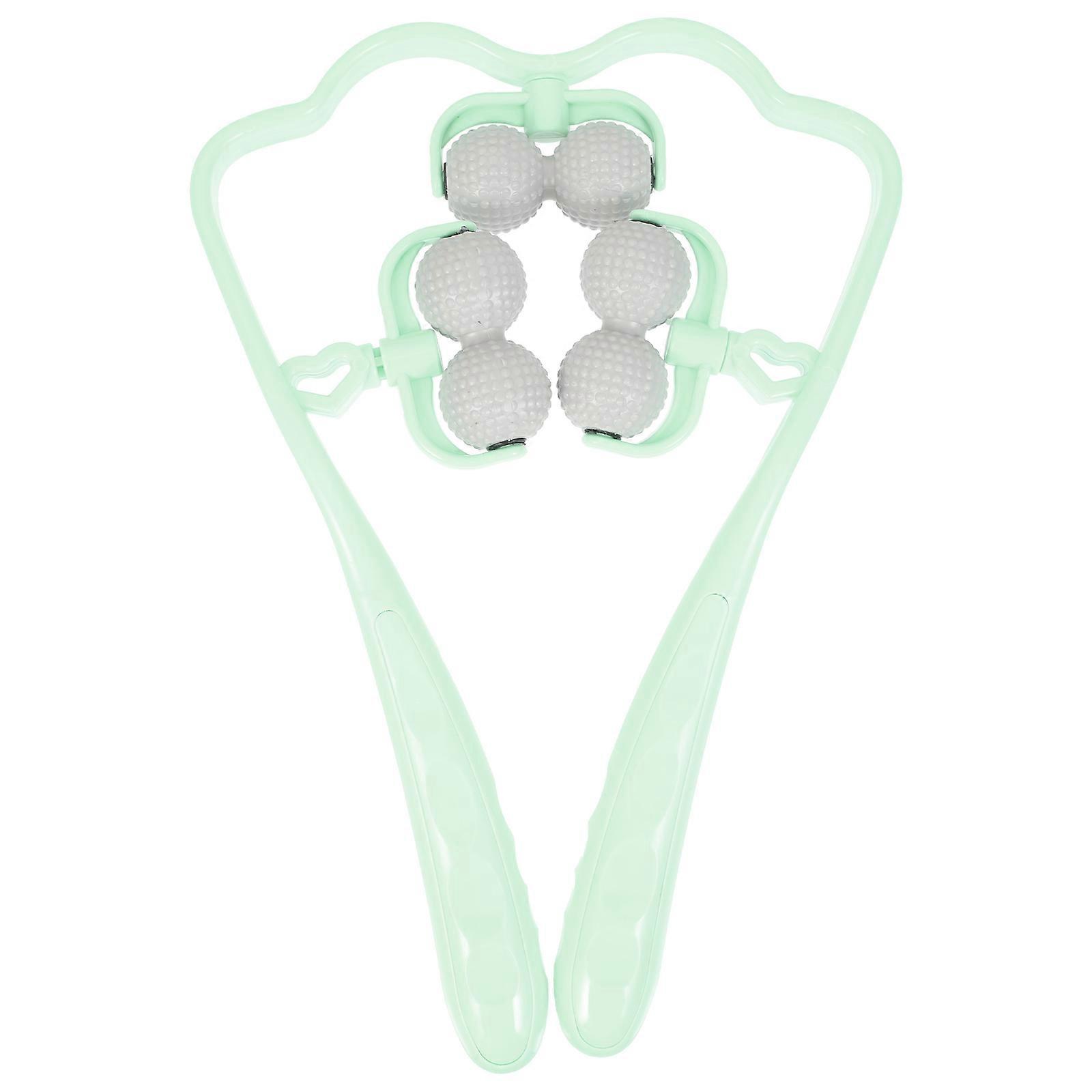 Neck Massager Green ABS for Massage Use Relief with Neck Roller Function