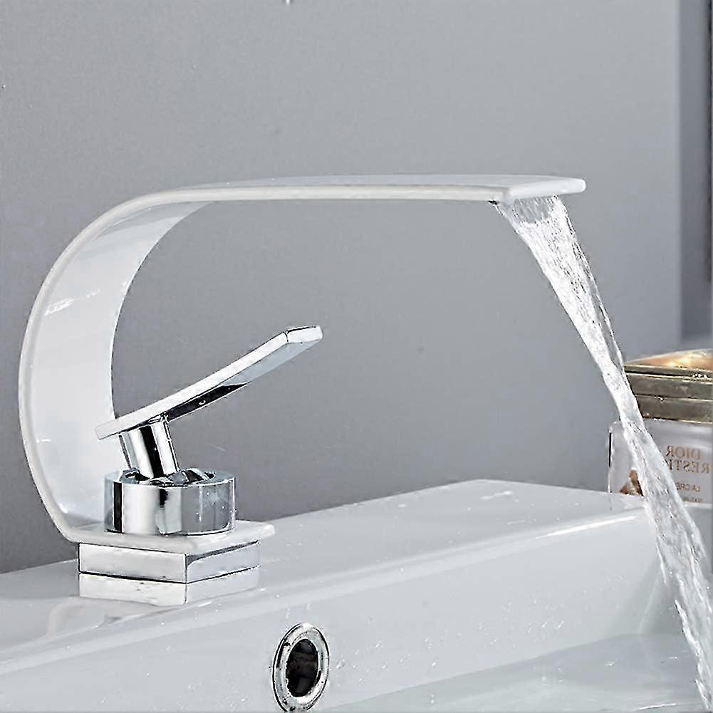 Top-Quality Construction Bathroom Faucet, Classic Design Waterfall Faucet with Soft Flow for Bathroom Sink, Easy Installation Suitable for Most Sinks