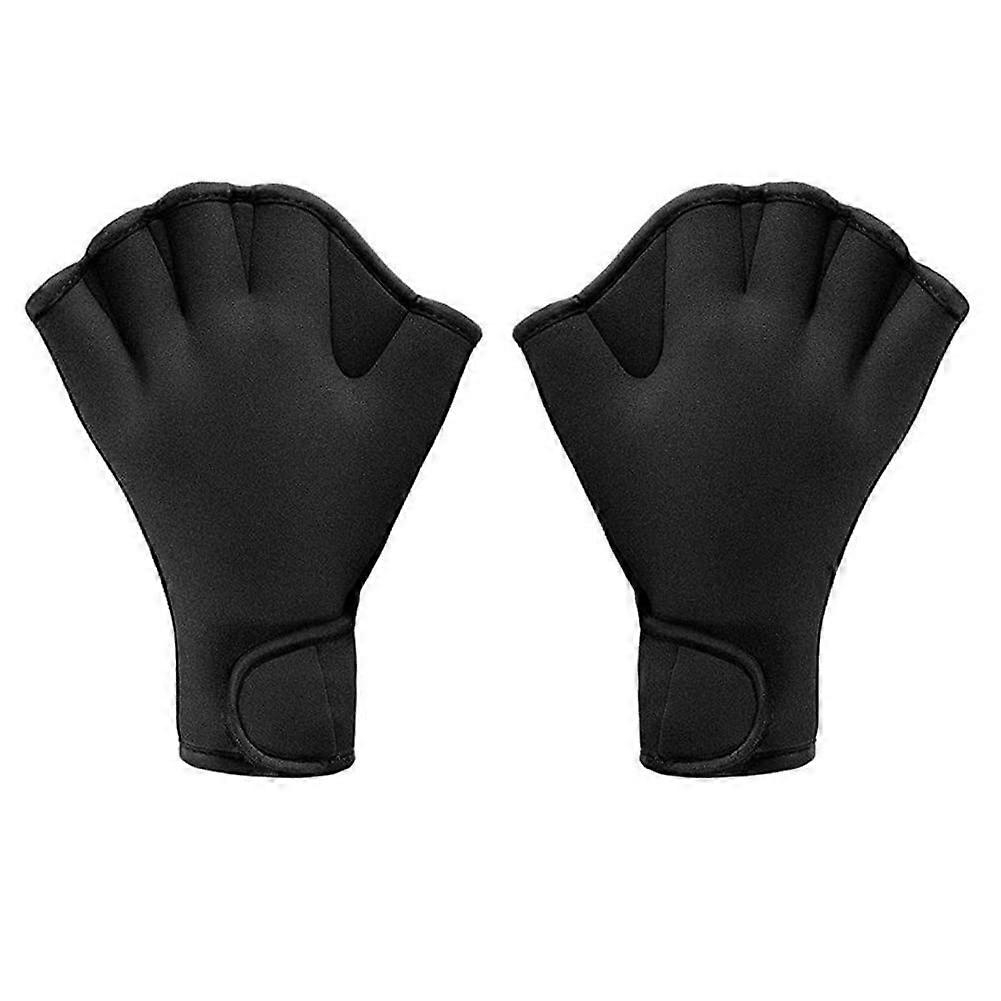 Swimming Training Diving Equipment Non-Slip Half Finger Gloves for Adults and Kids, Red and Black, Comfortable Fit and Durable Design