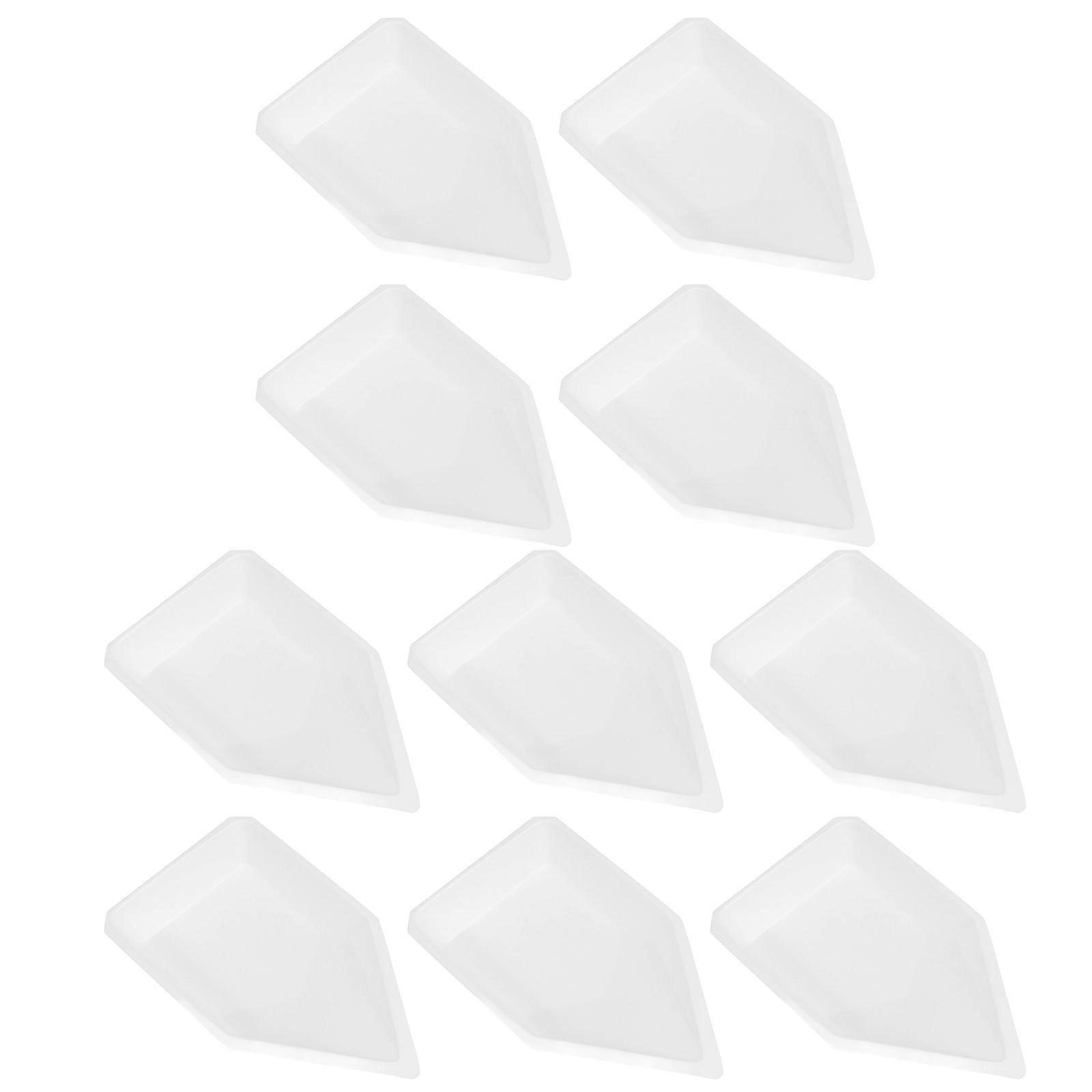 Lab Weighing Boat Set Precision Measurement Transparent Plastic 18.10X10.80X2.50CM Prevent Spills 10Set