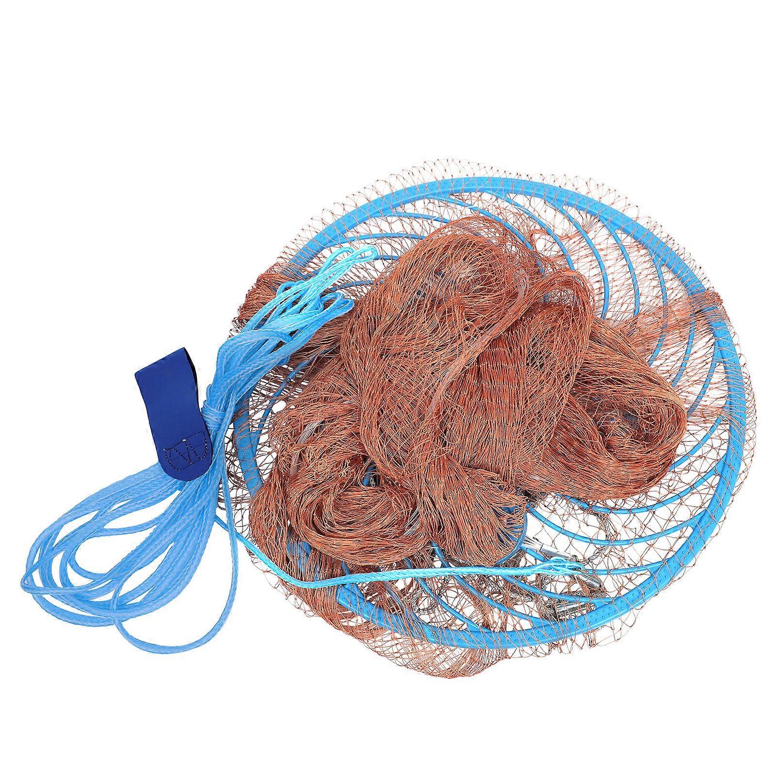 Fishing Casting Net Flying Disc Professional Hand Throw Fishing Net Large-capacity Outdoor Fishing 420X420X0.08CM 1Set