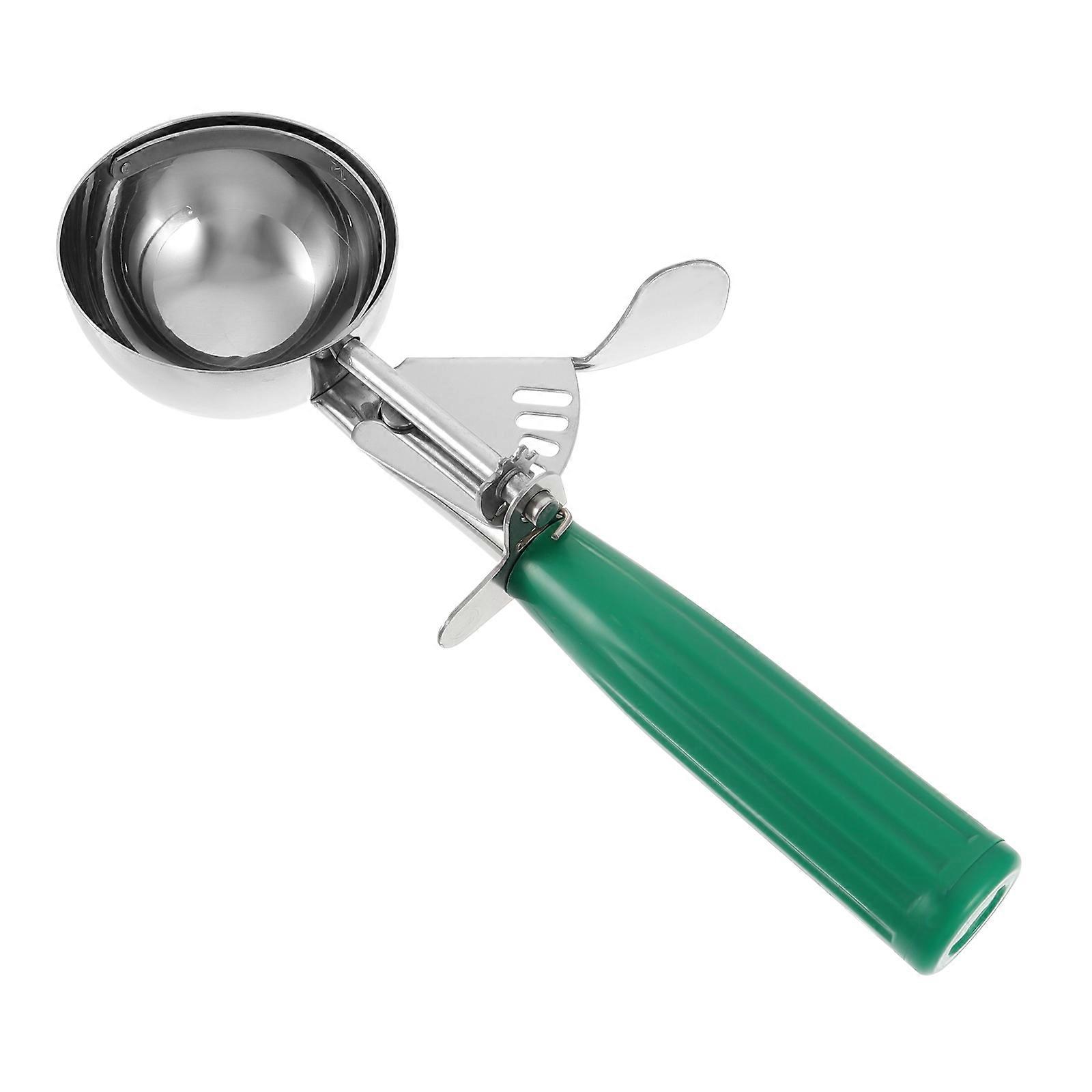 プロフェッショナルアイスクリームスプーングリーンキッチン用品人間工学に基づいたハンドル22x6.3cm 1パック