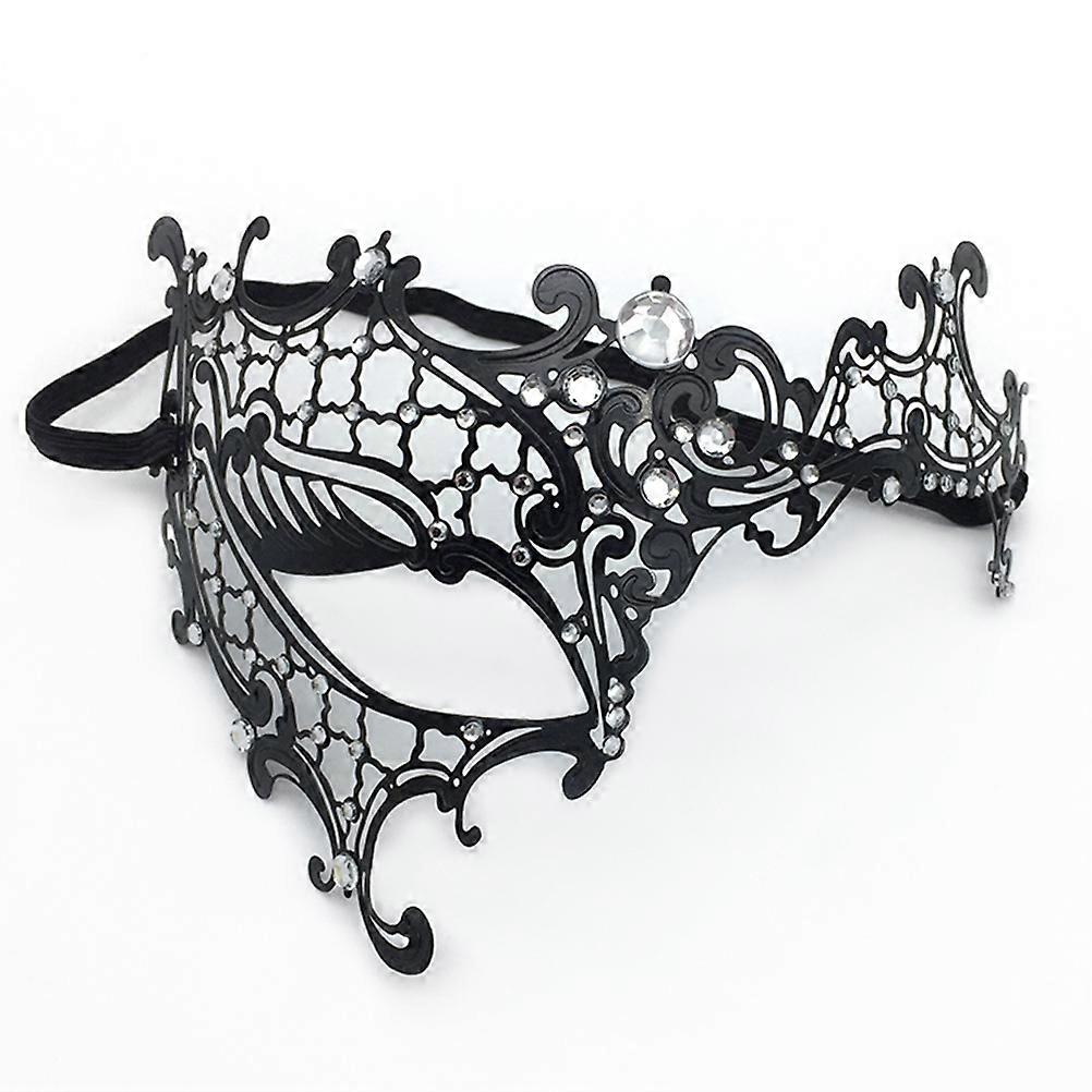 Cosplay Mask Masquerade Mask Elegant Party Mask Black 16 x 14 x 3 cm Hollow-carved 1Set