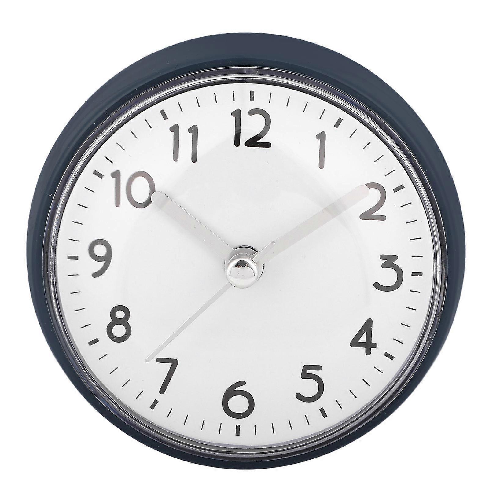 Mini Battery Operated Clock with Suction Cup for Bathroom, Kitchen, and More – Stylish and Versatile Decorative Use