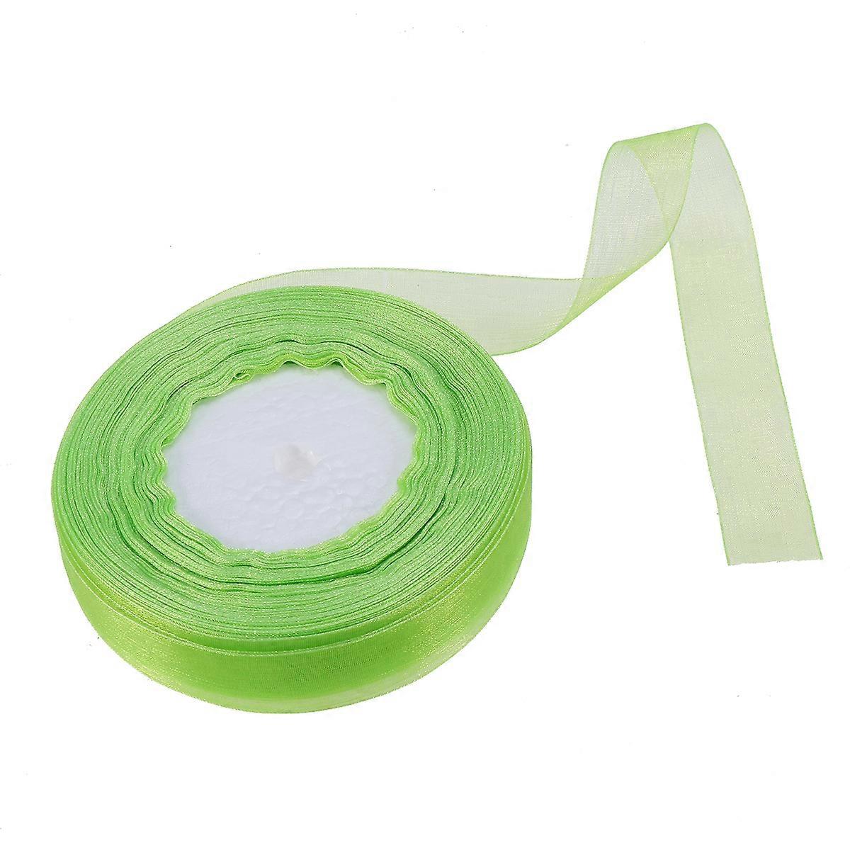 Organza Ribbons Ribbon For Presents Scrapbooking Light Green 4570.00x2.00x0.10CM Decoration 1 Roll