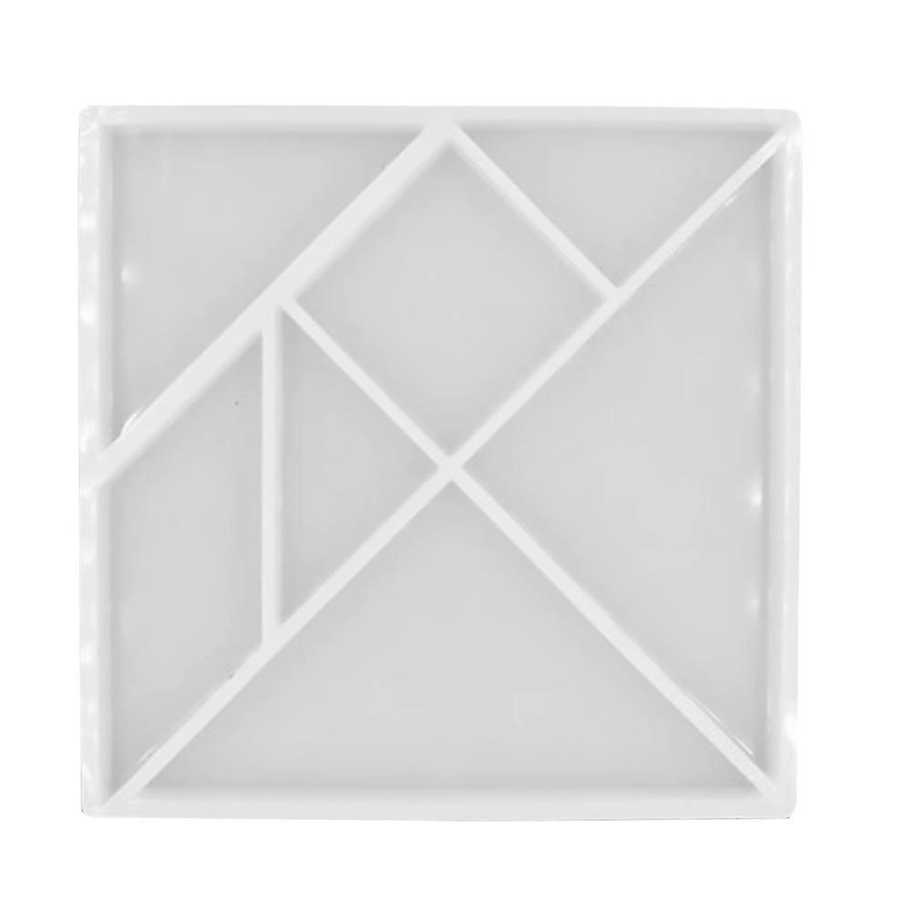 DIY Manual Mold Silicone Tangram Mold Craft Making Epoxy Resin Crafts 1Set