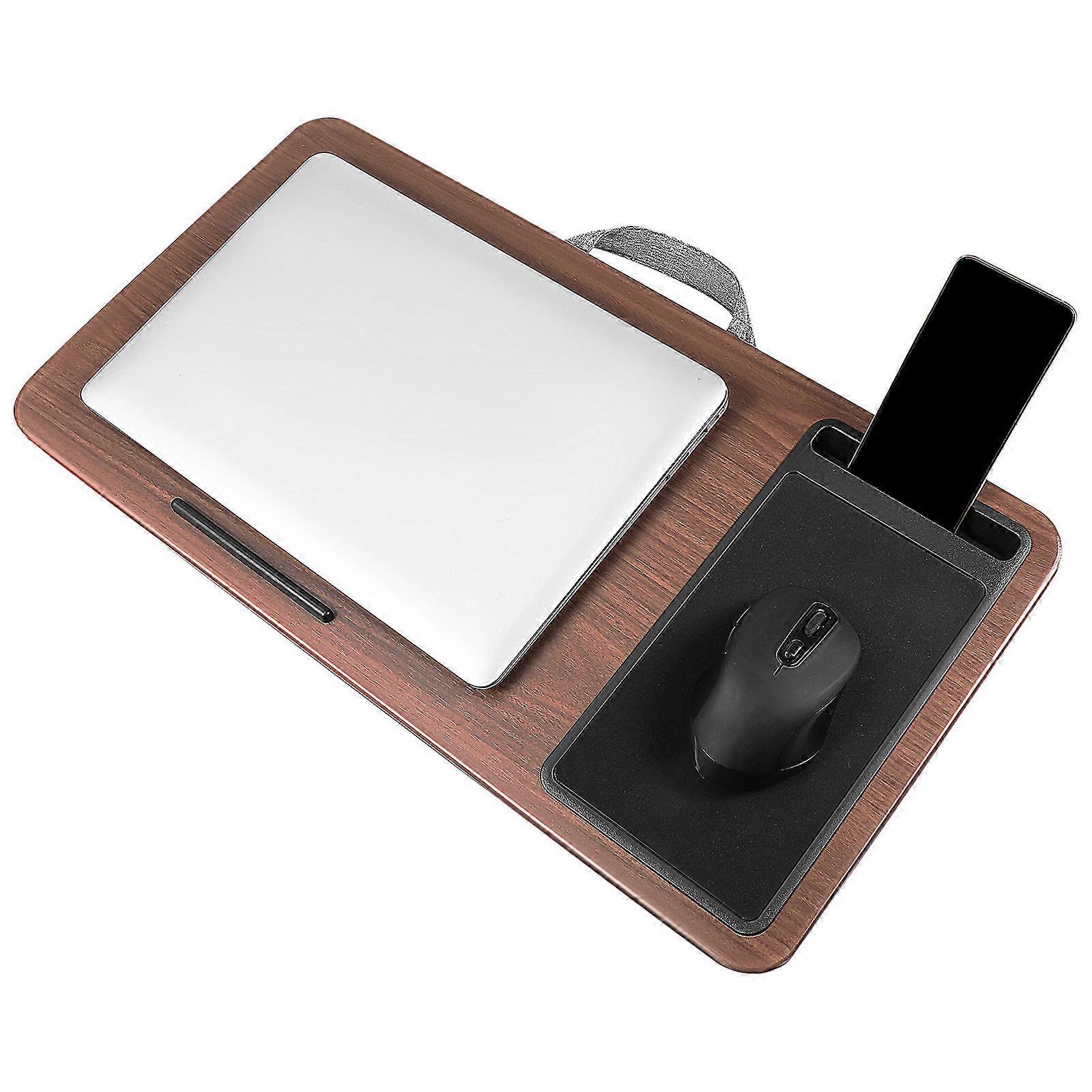 Portable Lap Desk with Mouse Pad and Device Slot – Versatile Bed Study Desk for Laptop Use with Soft Cushion Support and Sturdy Construction for