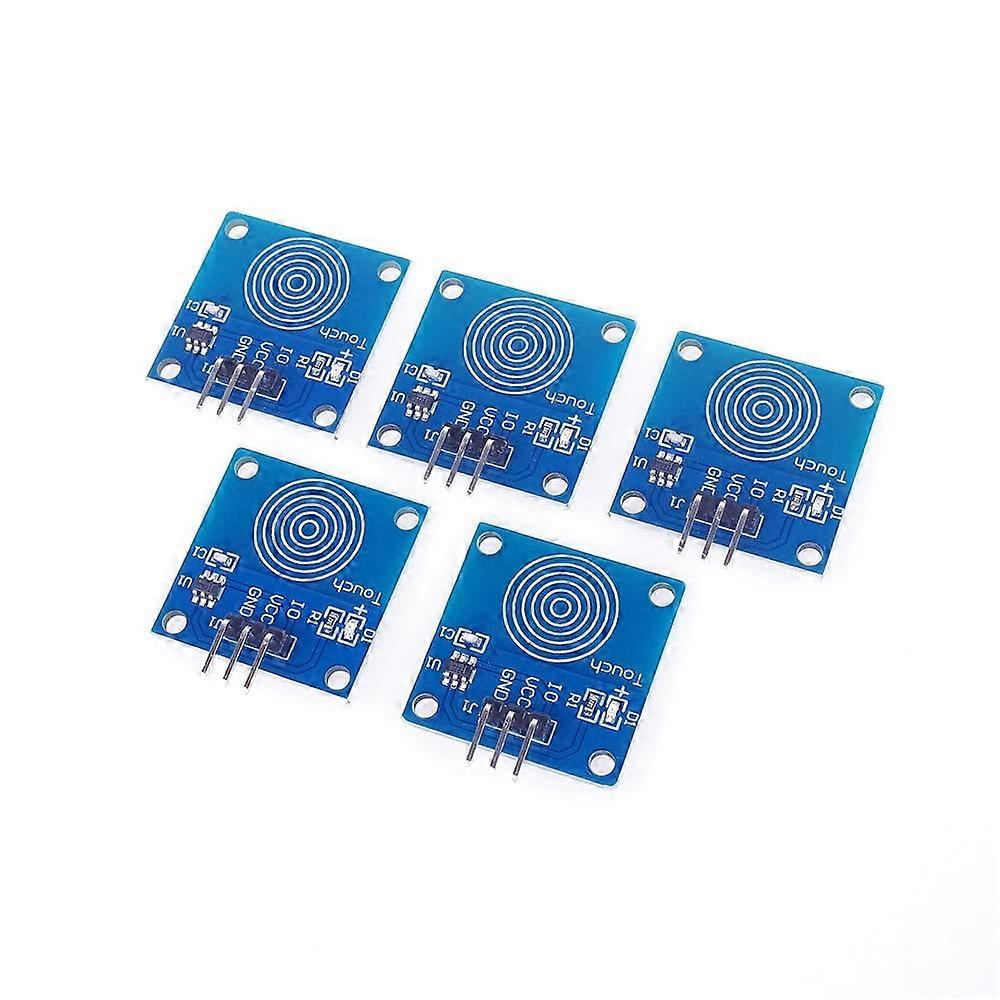TTP223B Digital Touch Sensor Capacitive Switch Module 5pcs for Arduino Projects, 5V, Compact Design, Easy Integration