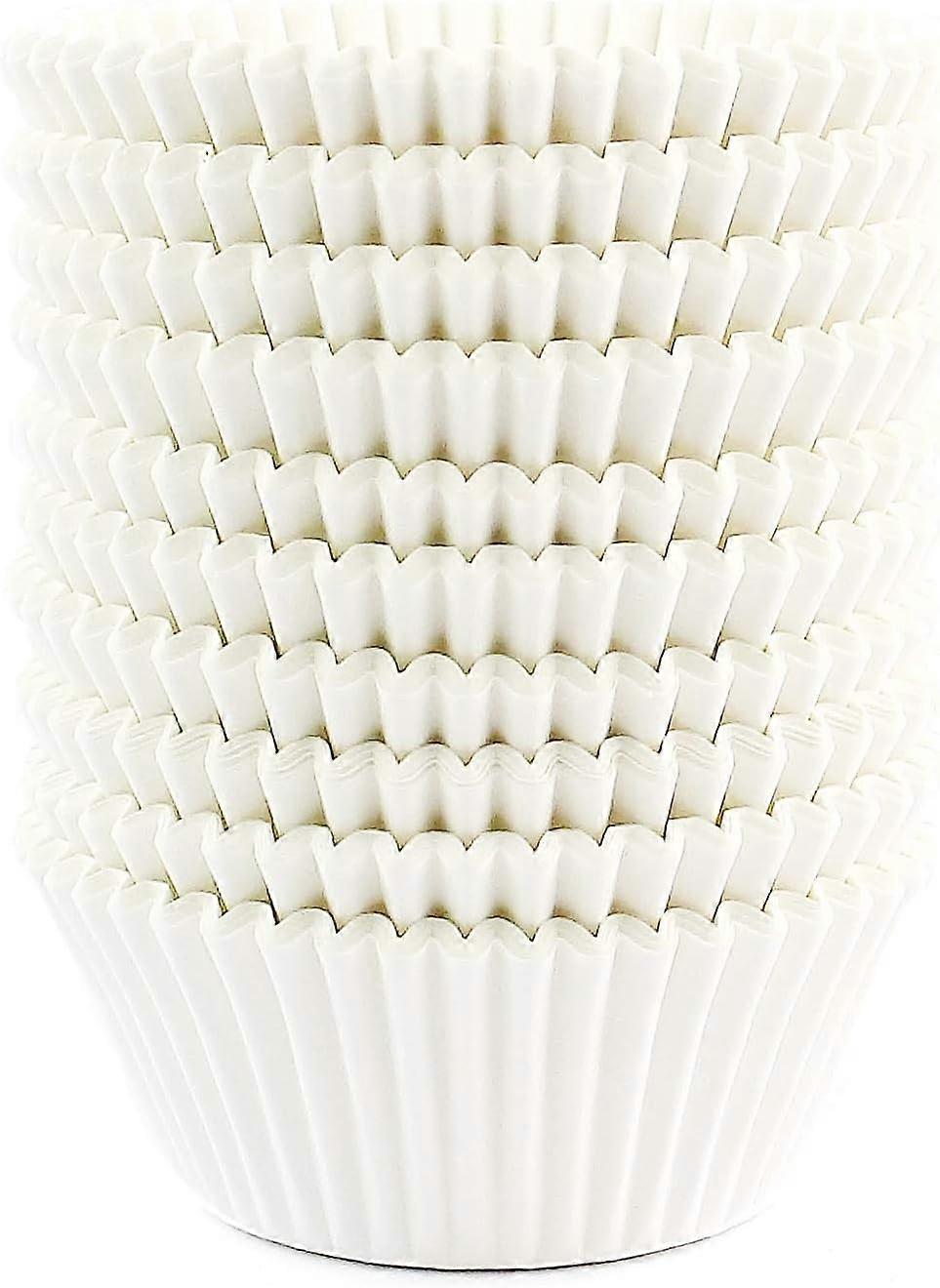 Standard Size Baking Cups Thanksgiving Easter Cupcake Liners 200 pcs (White)