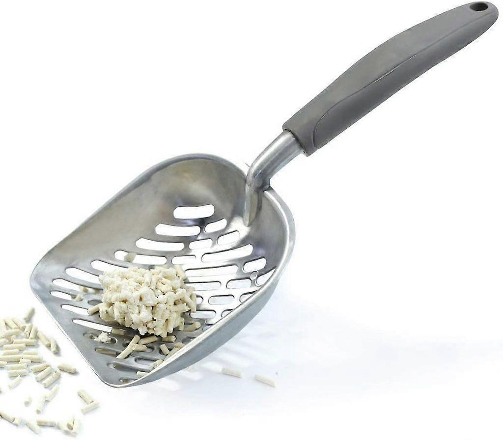 Cat Litter Scoop, Long Rubber Handle, 35 x 14 cm