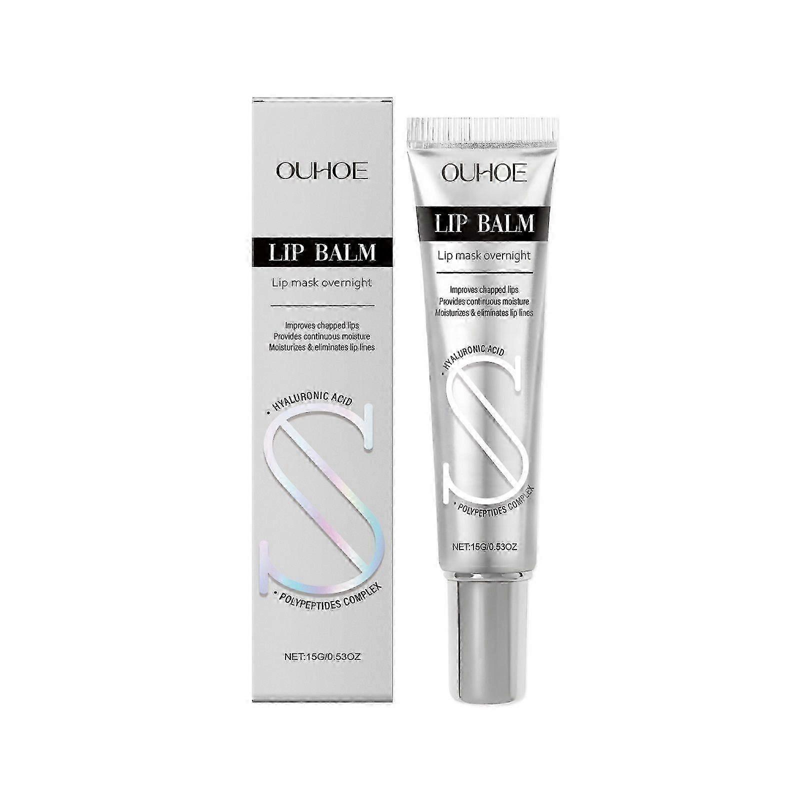 Lip Sleeping Mask, Lip Plumper for Night, Lip Plumper with Hyaluronic Acid, Lip Balm with Peptide Complex for Lip Wrinkle Repair