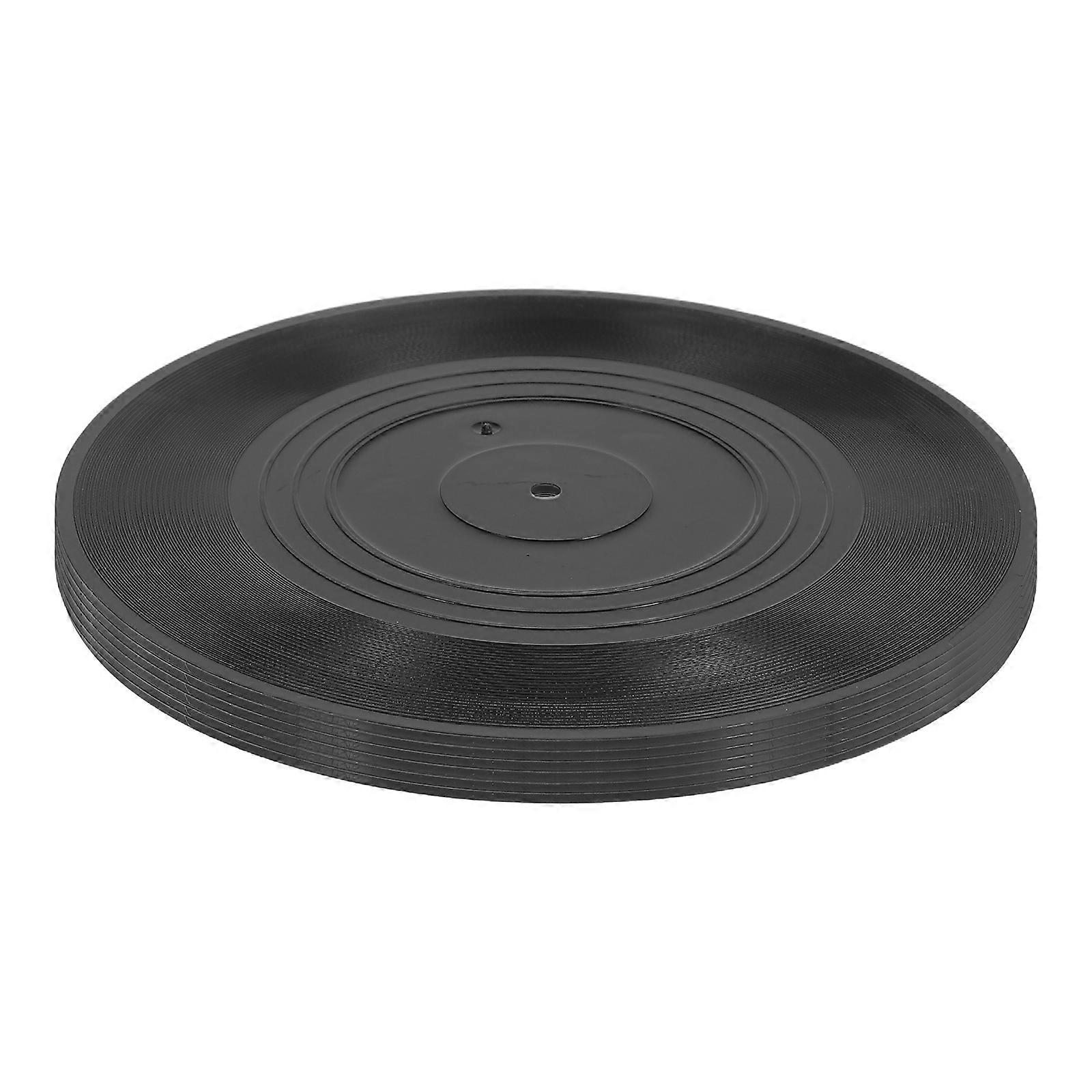 Plain Color Record Wall Decor Black Home Decor Retro Style 6Pack