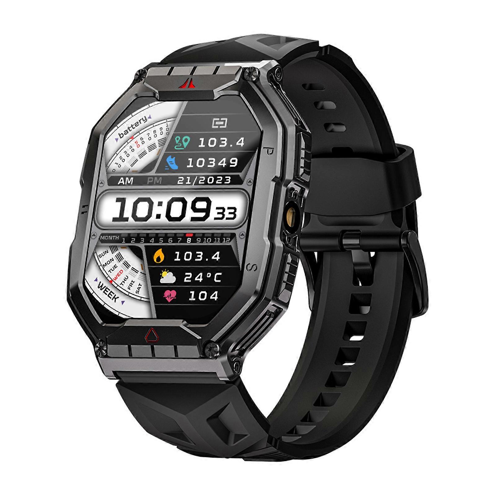 LOKMAT OCEAN 3 PRO: 2.1" AMOLED Smartwatch with Health Monitoring, BT Calls, IP68 Waterproof