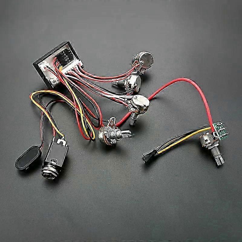 Prewired 3 Band Active Bass Circuit Active Passive EQ Equalizers Electric Bass Preamp Circuit and Tone Control Fittings