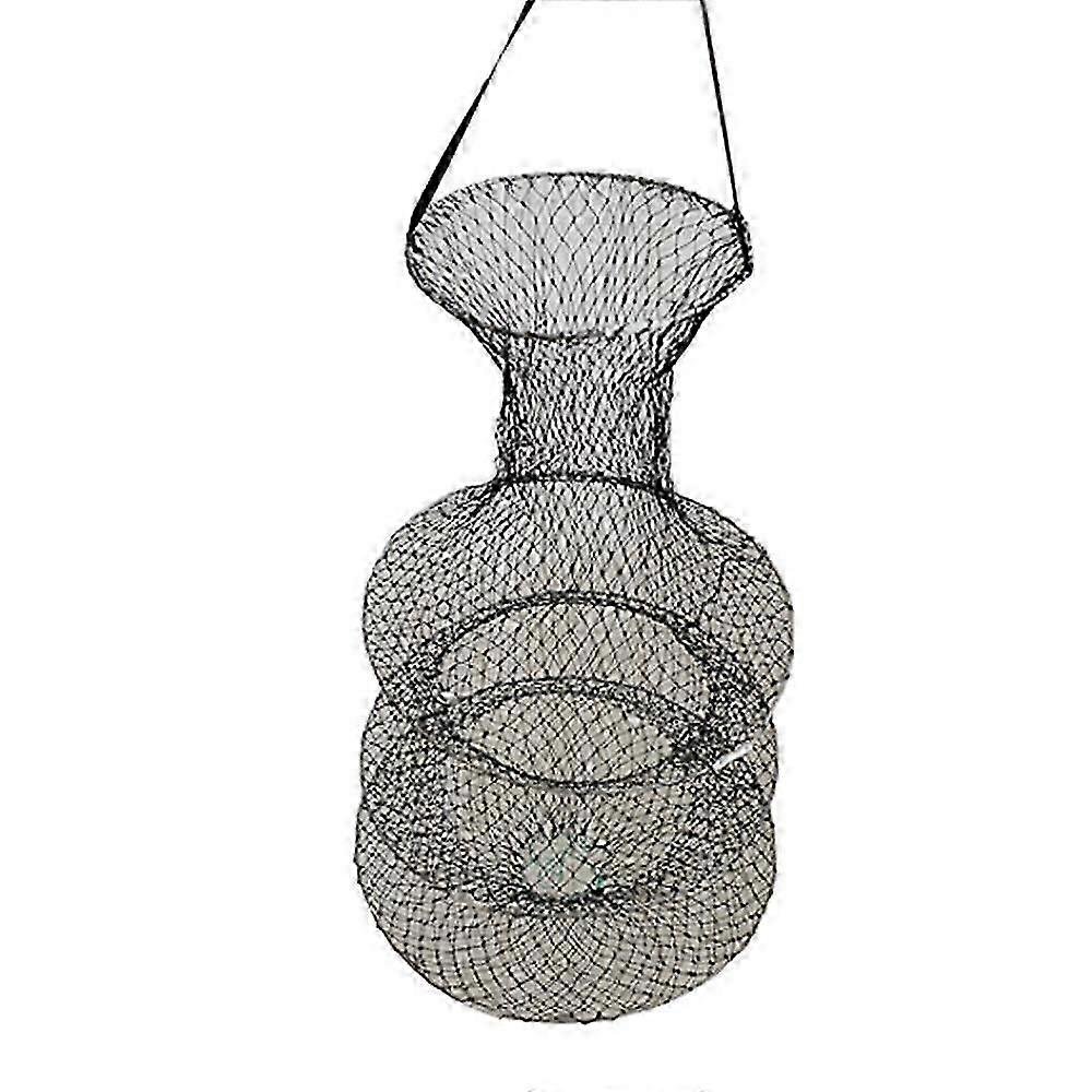 Fishing Net Collapsible Boat Fishing Live Bait Trap Mesh Keep Net Trap Cage Fish
