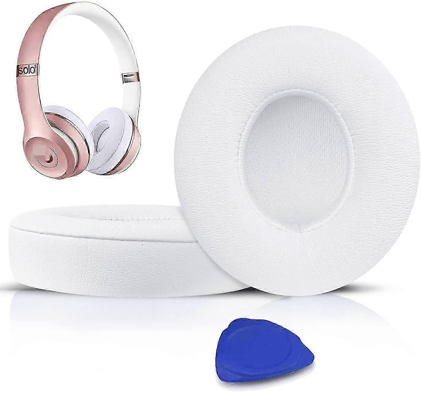 Earpads Cushions Replacement for Beats Solo 2 / Solo 3 (White)