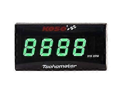 Koso Mini RPM Meter Digital Square LCD Display Tach Hour Meter Tachometer Gauge With Bracket