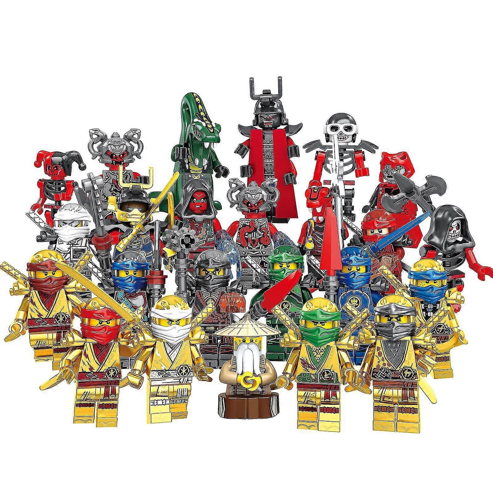 Set Of 24 Pcs Ninjago Mini Figures Kai Jay Sensei Wu Master New Building Blocks Toy