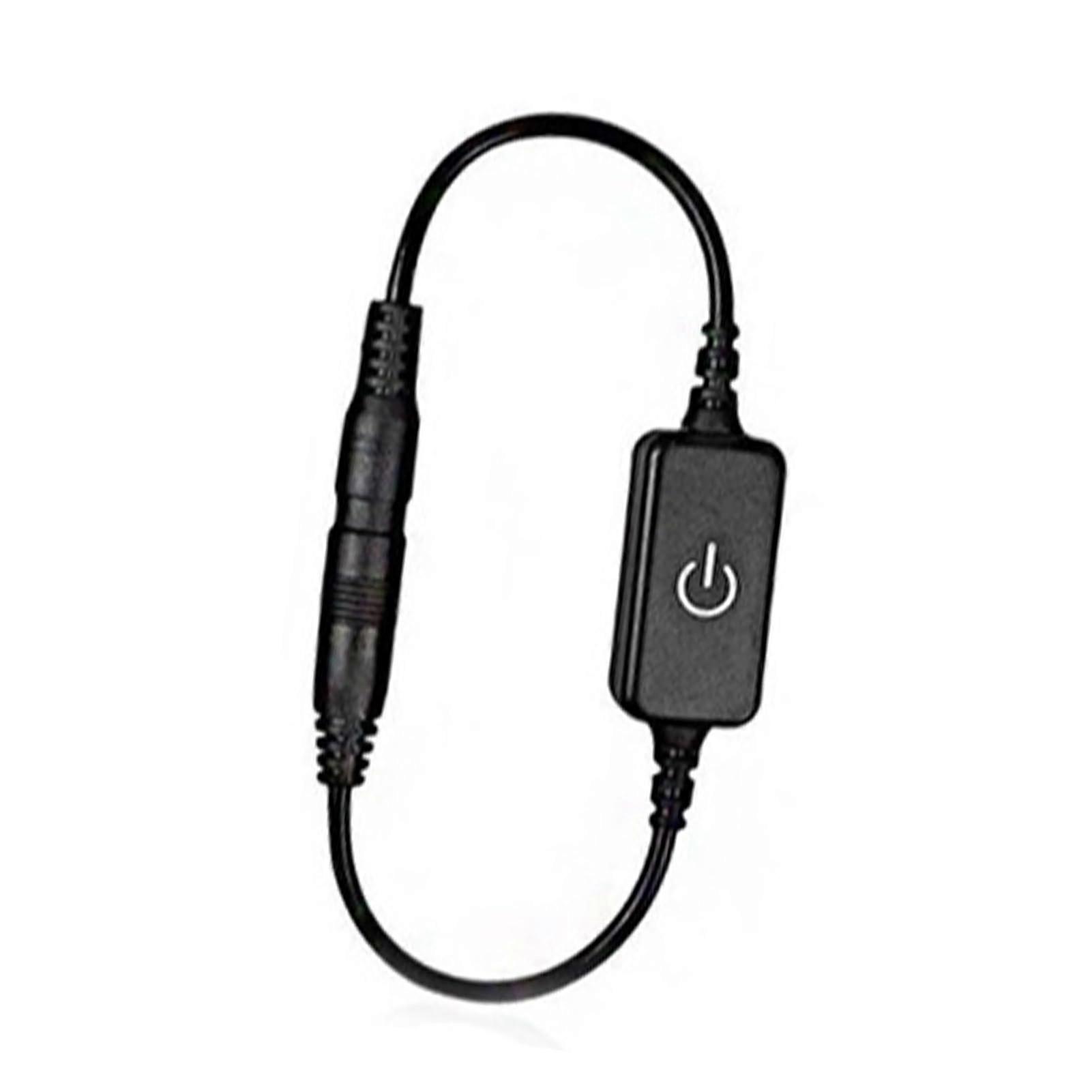 LED Strip Brightness Dimmer Touch Switch Mini LED Dimmer with DIMP Control (Black)