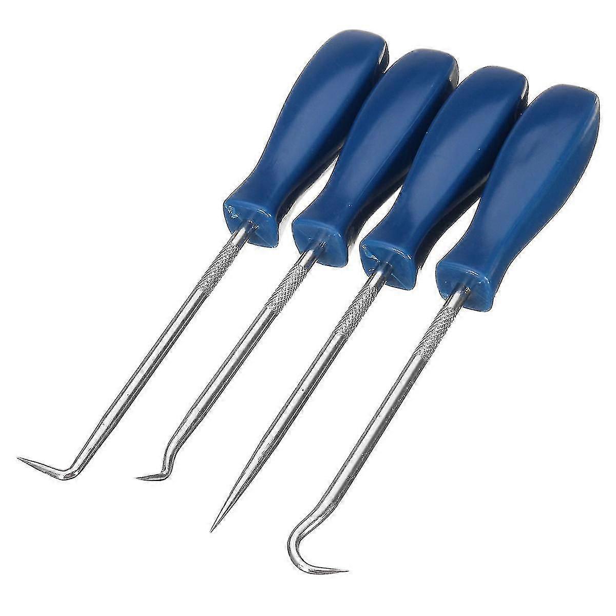4pcs Pick And Hook Set O Ring Oil Gasket Puller Remover Craft Hand Tool