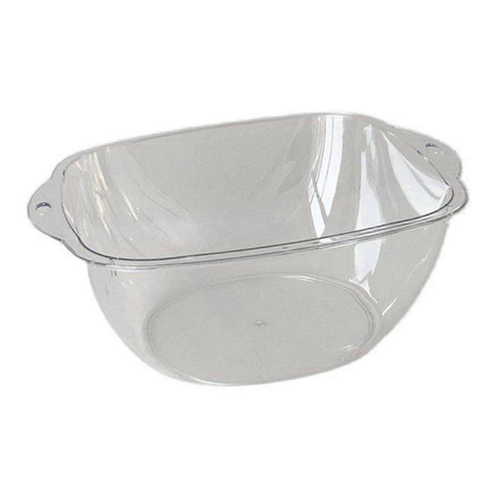 Transparent Multi-Purpose Sink, Portable Large Capacity Plastic Basin for Dorms, Travel, Home, 30x30x10 cm