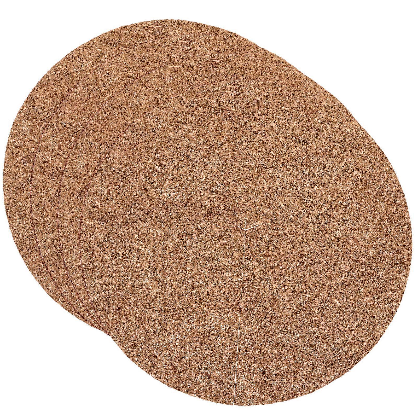 Coconut Fiber Tree Mulch Mat For Gardening Weed Prevention Soil Protection 40.00X40.00X0.30CM 4Set